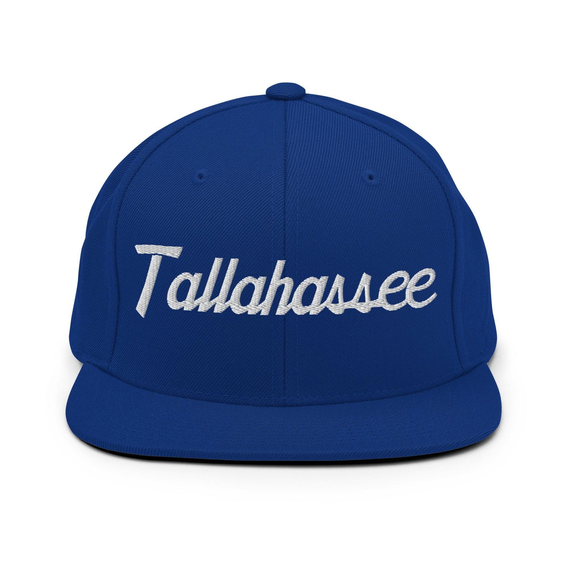 Tallahassee Script Snapback Hat Royal Blue