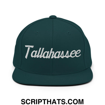 Tallahassee Script Snapback Hat Spruce