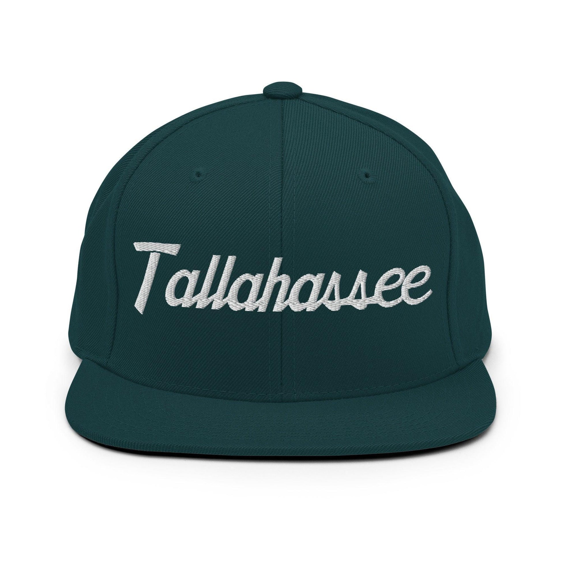 Tallahassee Script Snapback Hat Spruce