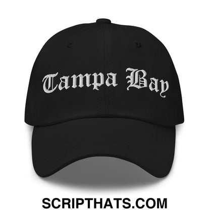 Tampa Bay Old English Embroidered Unstructured Dad Hat Black