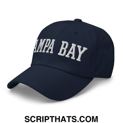Tampa Bay Varsity College Block Embroidered Unstructured Dad Hat Navy