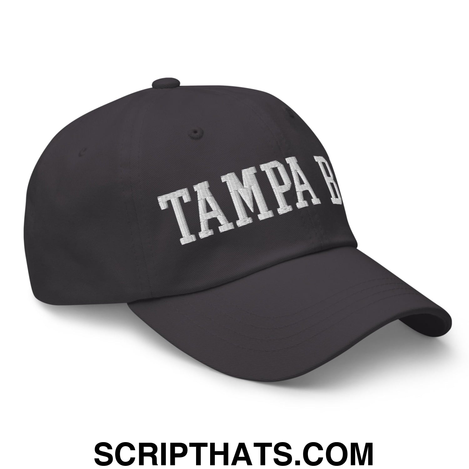 Tampa Bay Varsity College Block Embroidered Unstructured Dad Hat Dark Grey