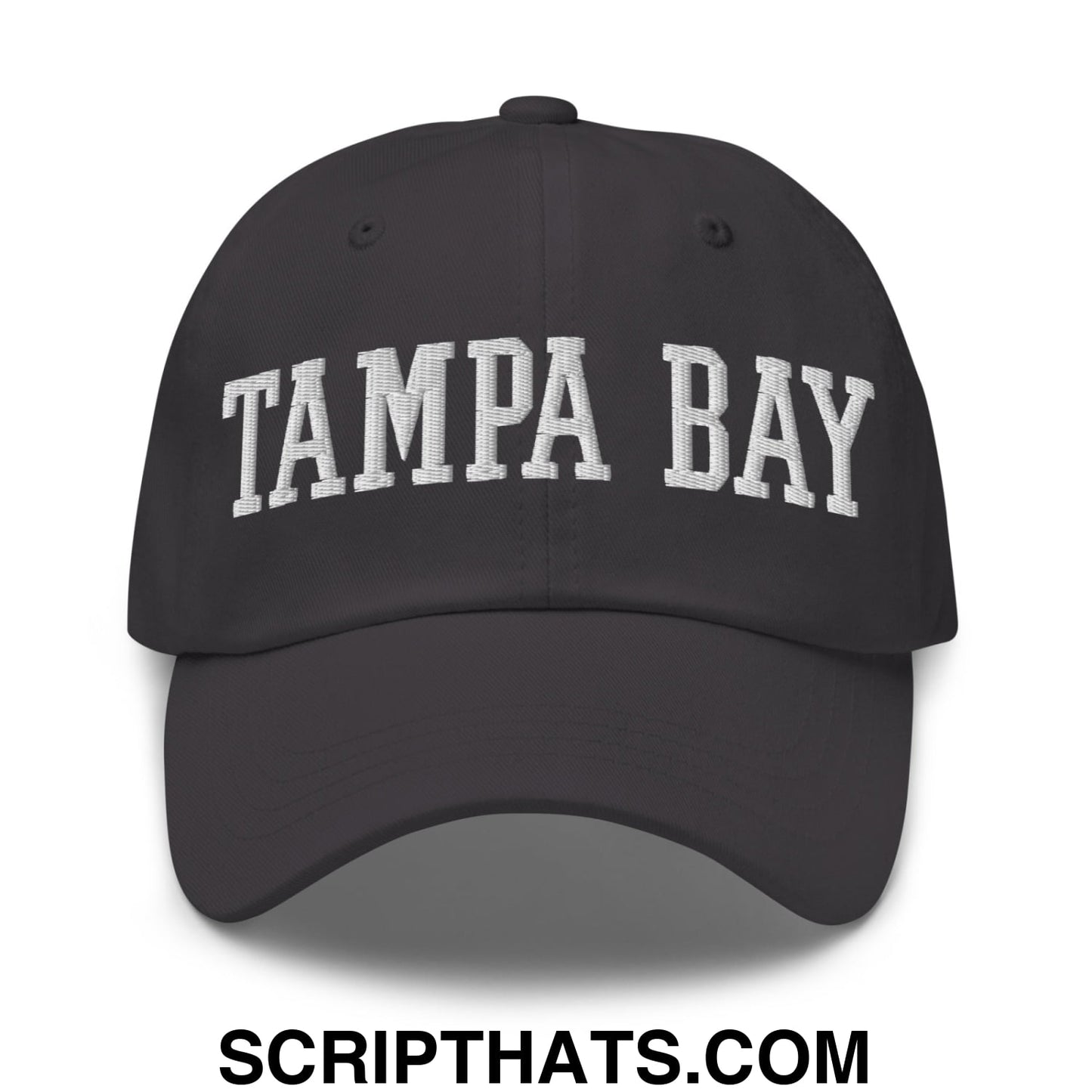 Tampa Bay Varsity College Block Embroidered Unstructured Dad Hat Dark Grey