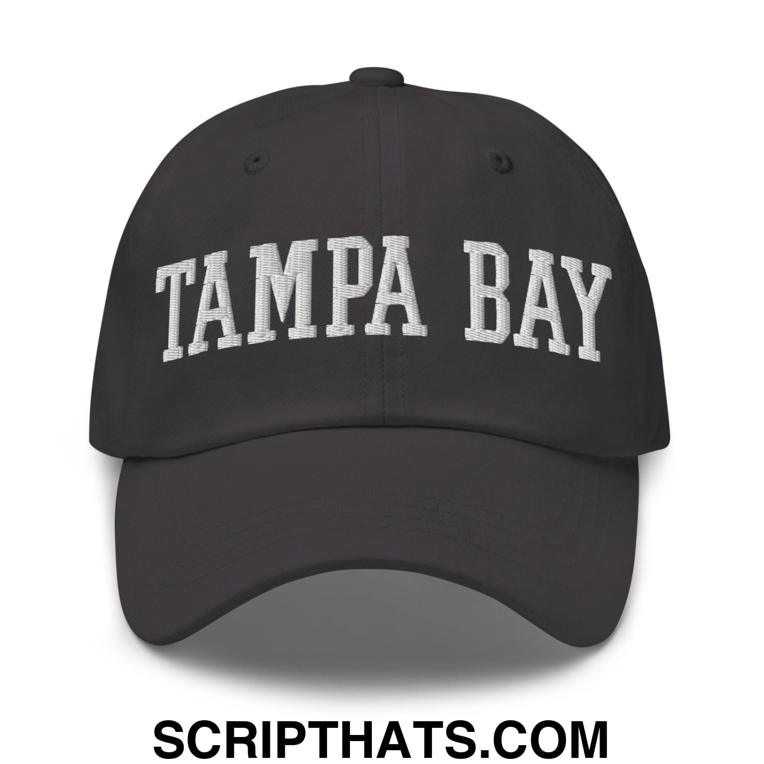Tampa Bay Varsity College Block Embroidered Unstructured Dad Hat Dark Grey