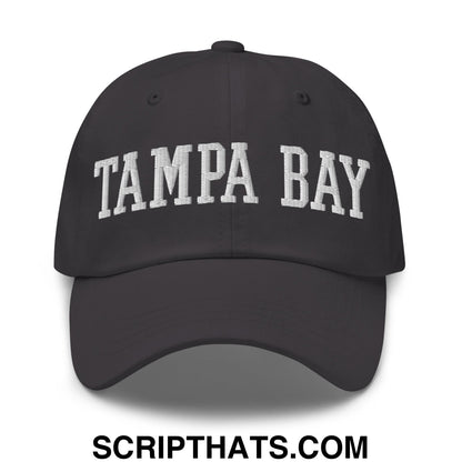 Tampa Bay Varsity College Block Embroidered Unstructured Dad Hat Dark Grey