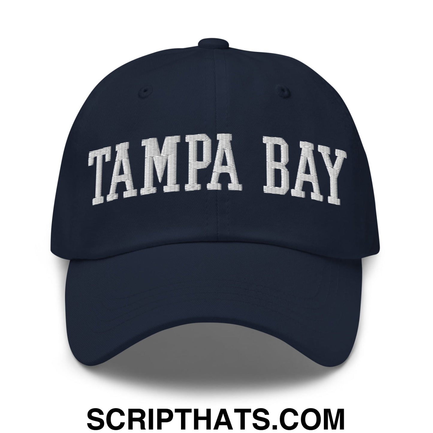 Tampa Bay Varsity College Block Embroidered Unstructured Dad Hat Navy