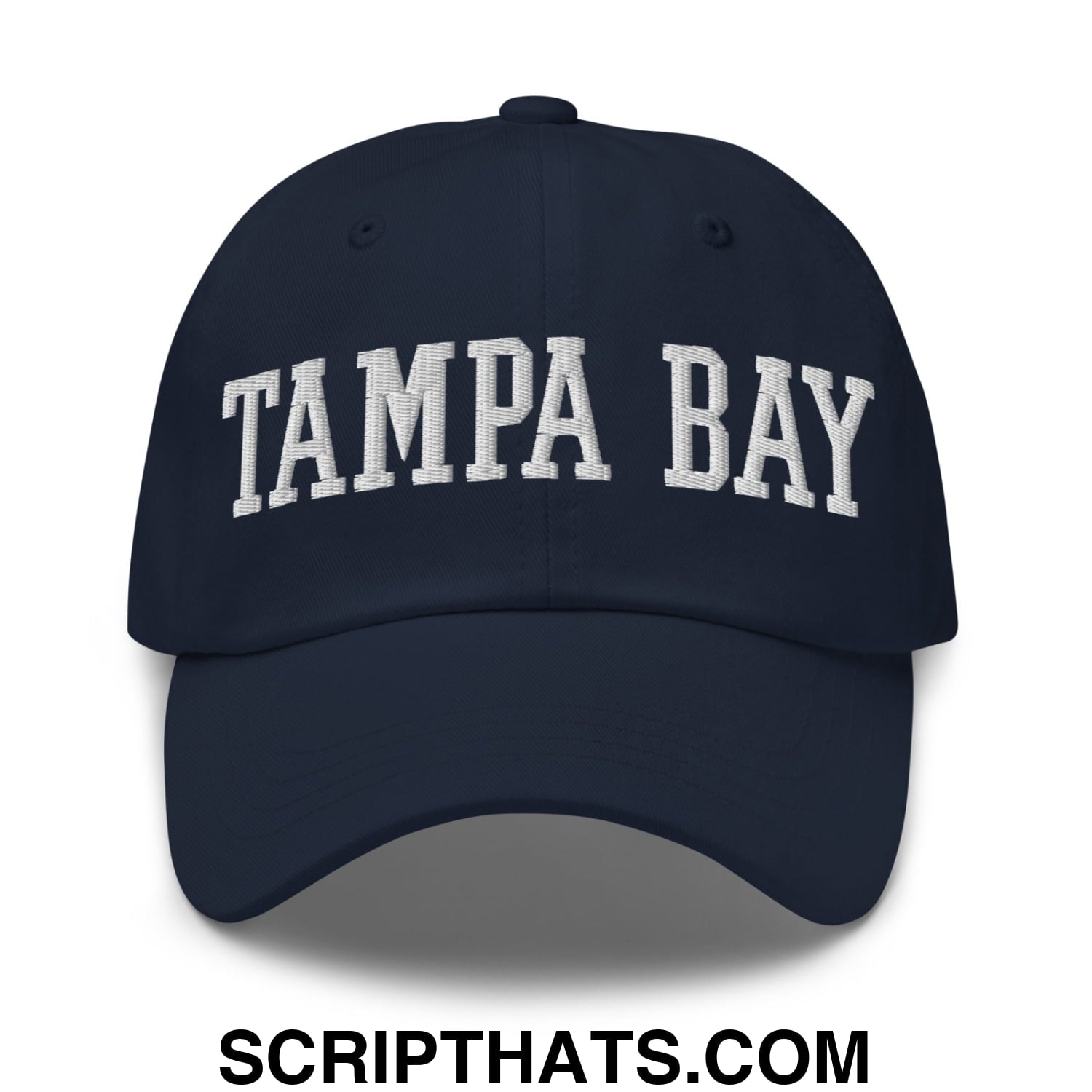 Tampa Bay Varsity College Block Embroidered Unstructured Dad Hat Navy