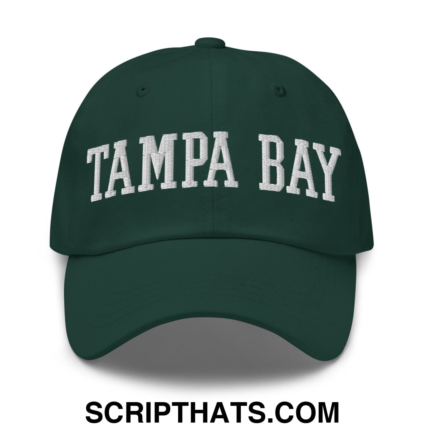 Tampa Bay Varsity College Block Embroidered Unstructured Dad Hat Spruce