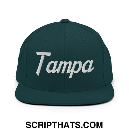 Tampa Script Snapback Hat Spruce