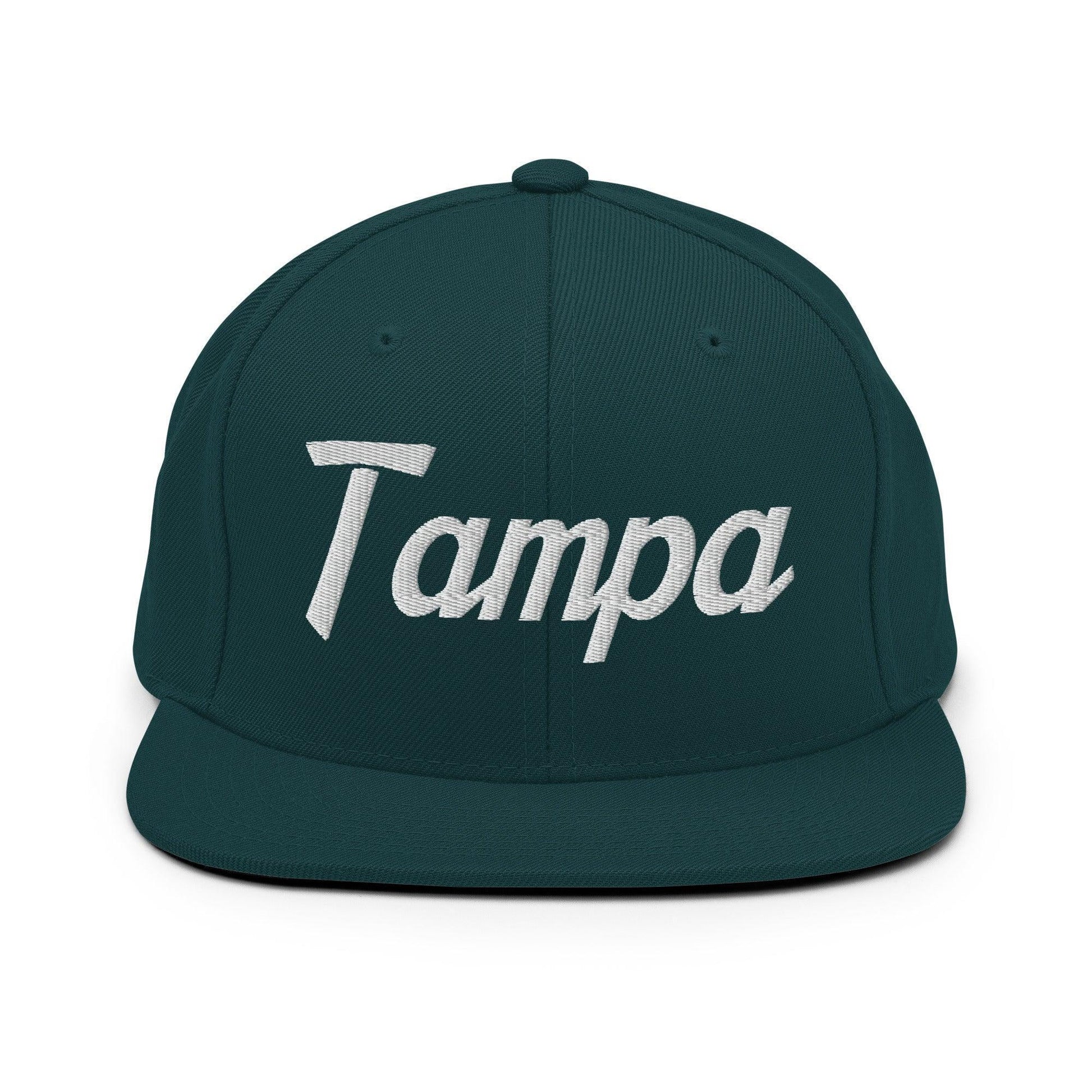 Tampa Script Snapback Hat Spruce