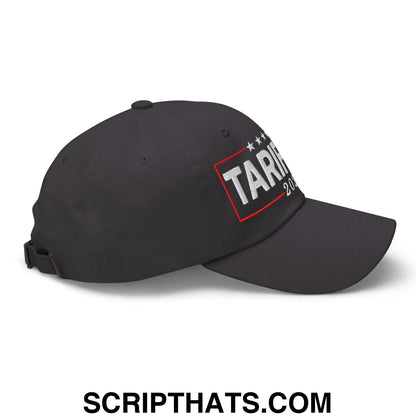 Tariffied 2025 Anti-Tariff Embroidered Unstructured Dad Hat Dark Grey