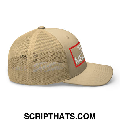 Team Meatball Embroidered Mesh Trucker Hat Khaki