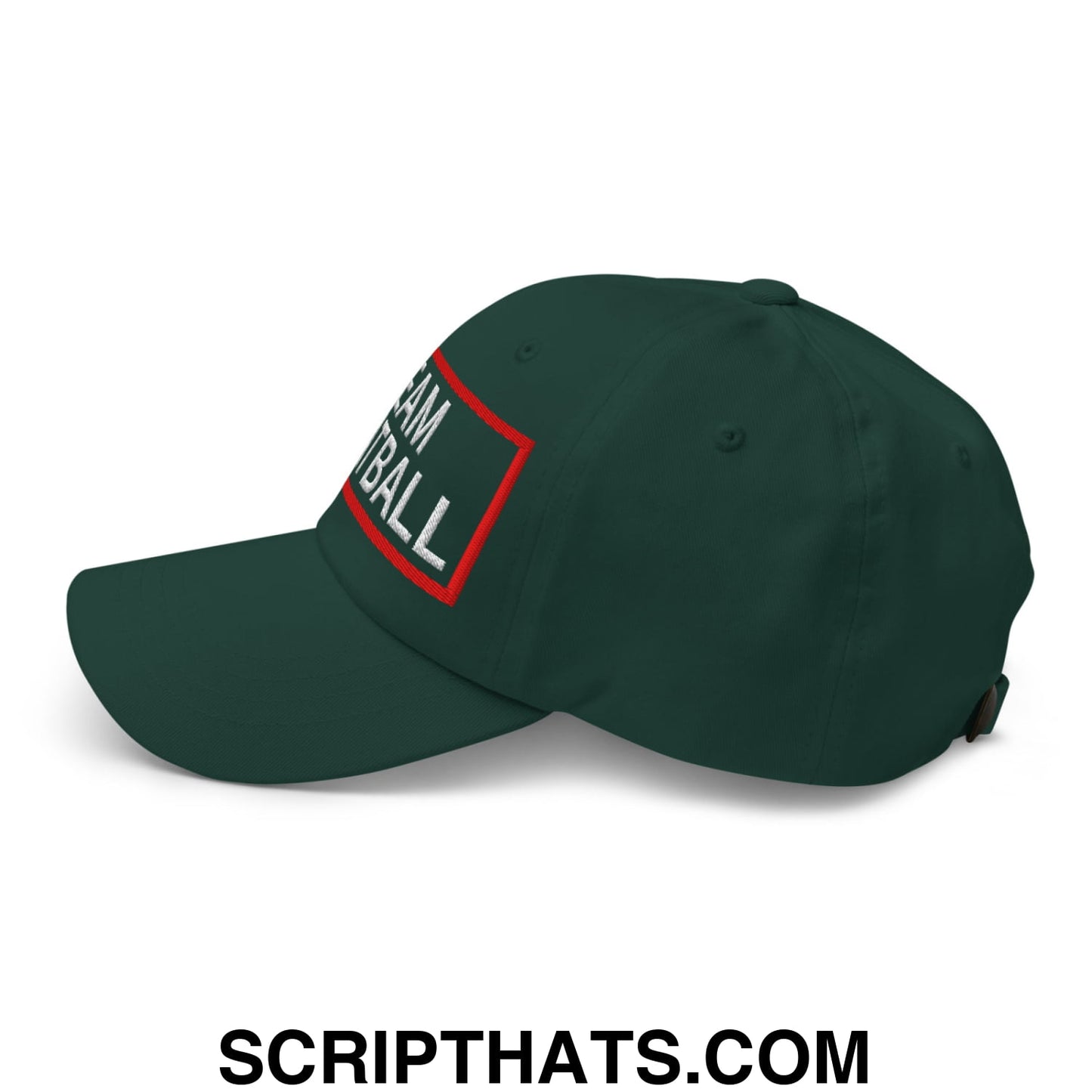 Team Meatball Embroidered Unstructured Dad Hat Spruce