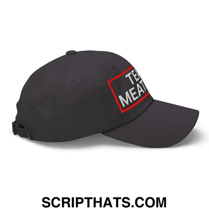 Team Meatball Embroidered Unstructured Dad Hat Dark Grey