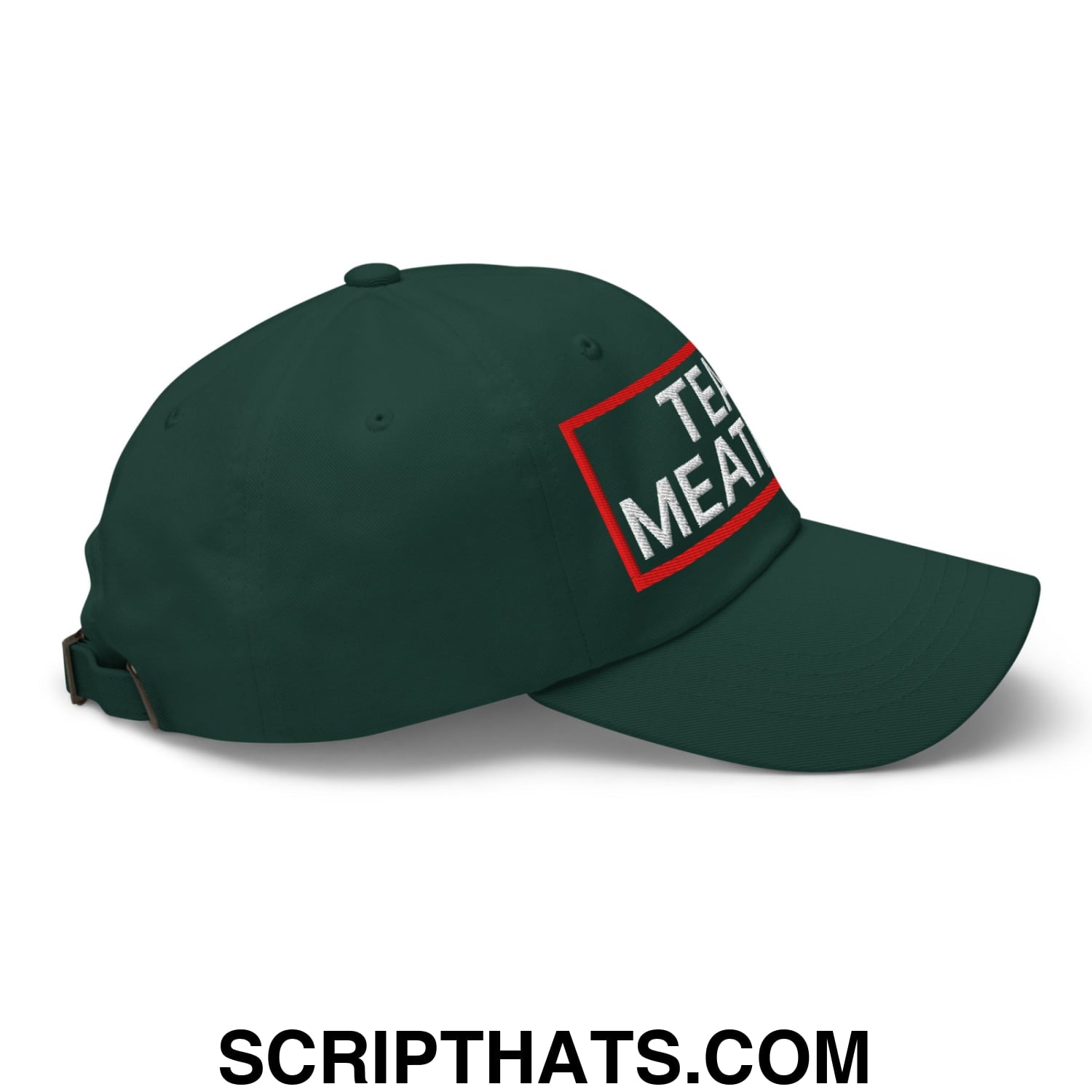 Team Meatball Embroidered Unstructured Dad Hat Spruce