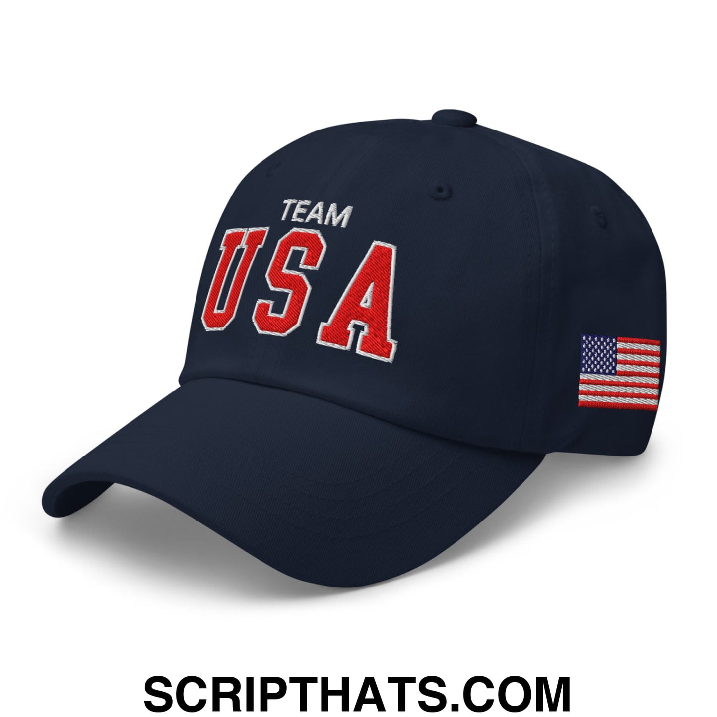 Team USA Embroidered Unstructured Dad Hat
