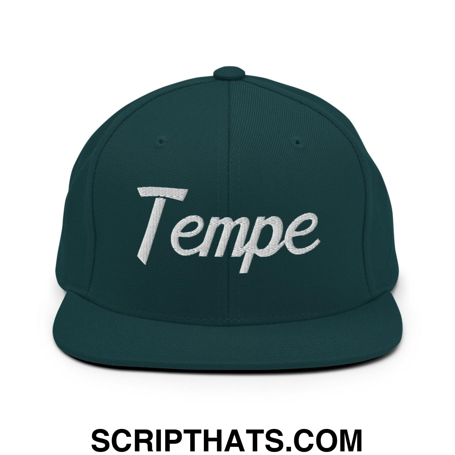 Tempe Script Snapback Hat Spruce