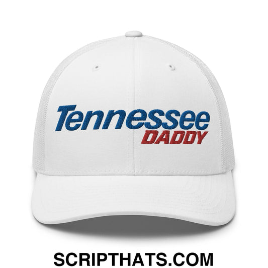Tennessee Daddy Retro Trucker Hat White