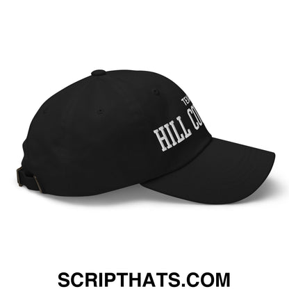 Texas Hill Country Varsity College Block Embroidered Unstructured Dad Hat Black