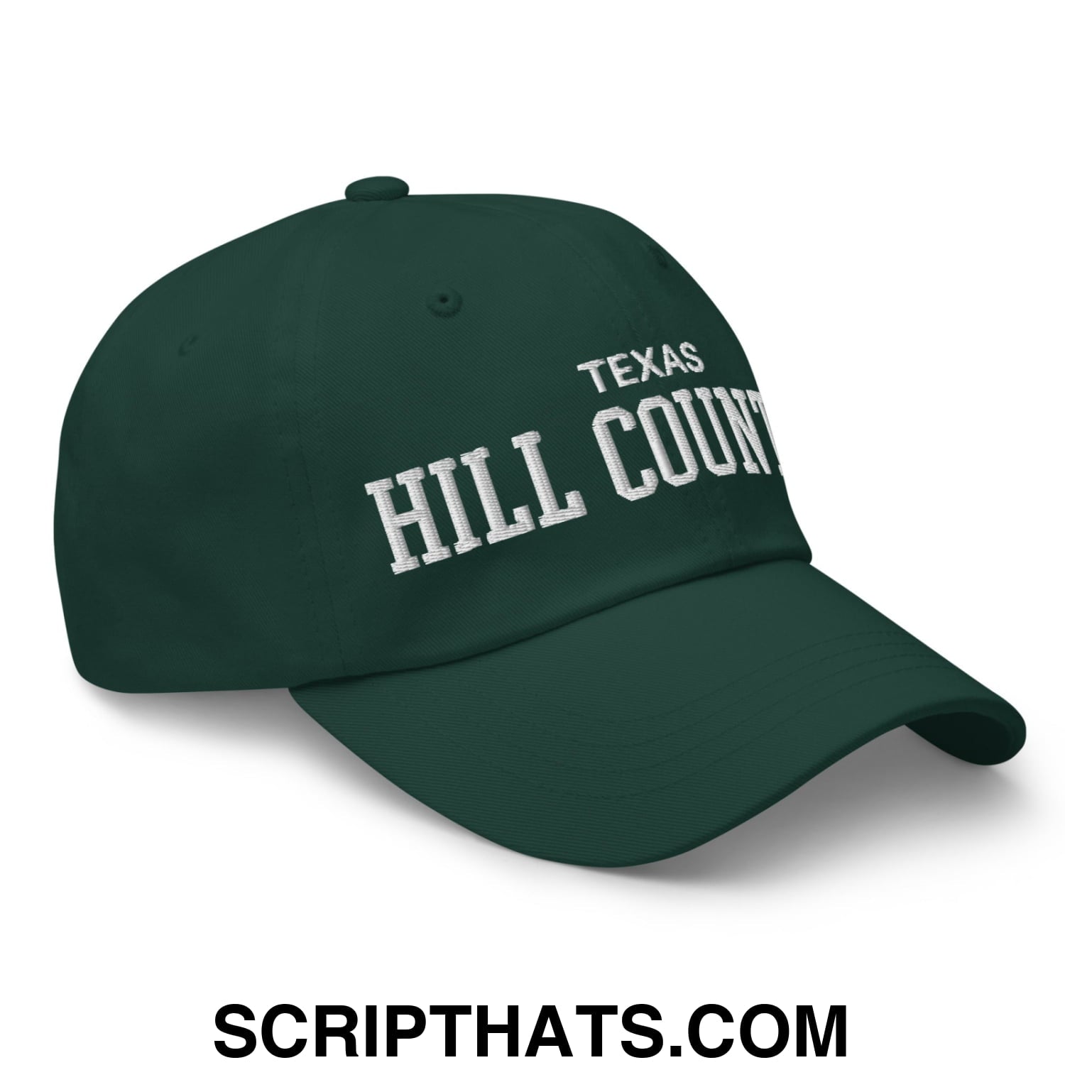 Texas Hill Country Varsity College Block Embroidered Unstructured Dad Hat Spruce