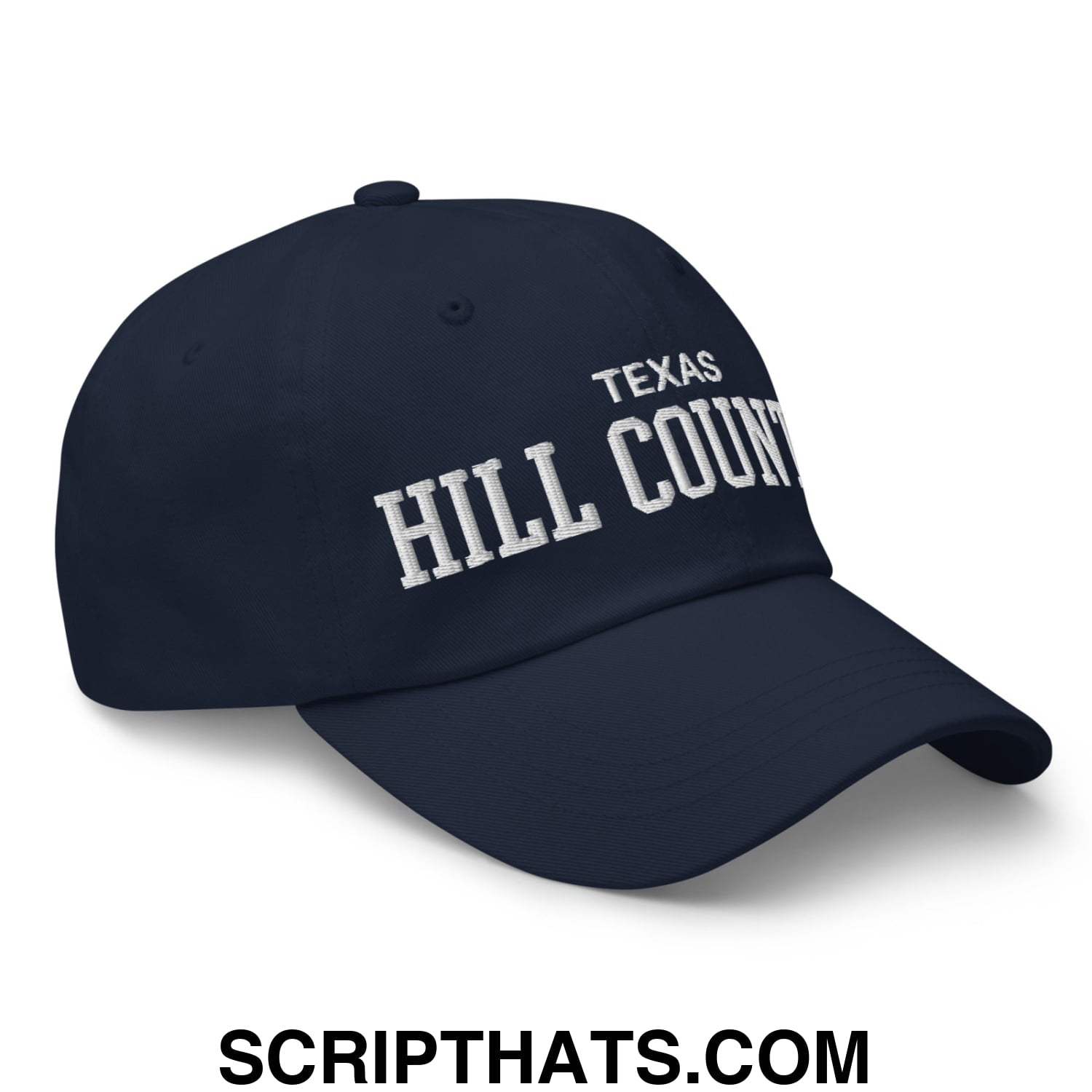 Texas Hill Country Varsity College Block Embroidered Unstructured Dad Hat Navy