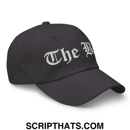 The Bay Old English Embroidered Unstructured Dad Hat Dark Grey