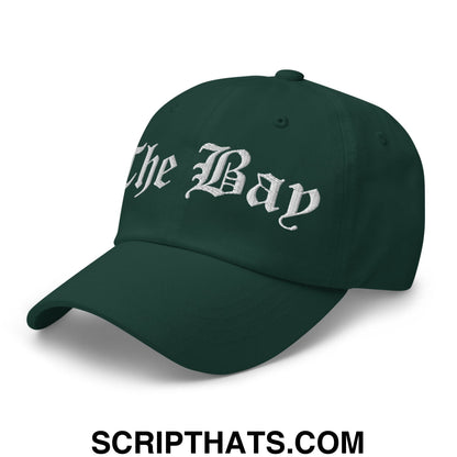 The Bay Old English Embroidered Unstructured Dad Hat Spruce
