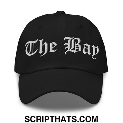 The Bay Old English Embroidered Unstructured Dad Hat Black