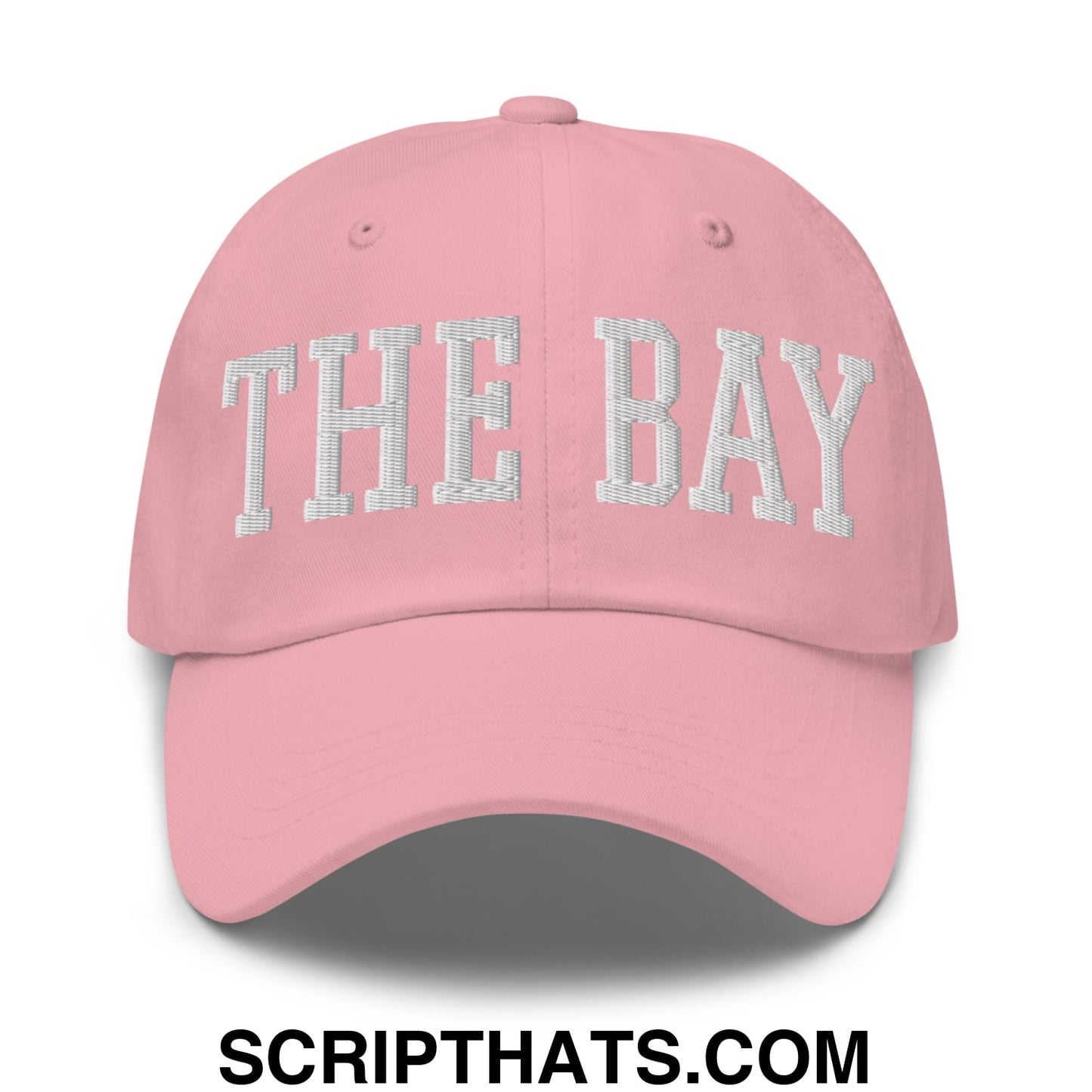 The Bay Varsity College Block Embroidered Unstructured Dad Hat Pink