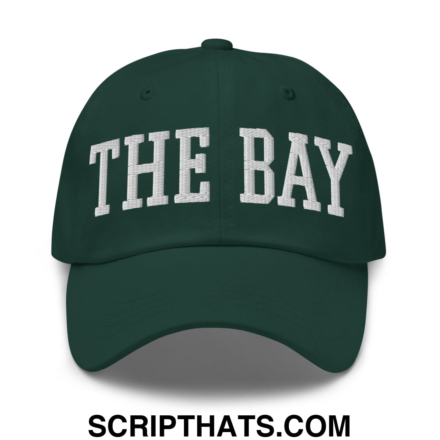The Bay Varsity College Block Embroidered Unstructured Dad Hat Spruce