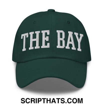 The Bay Varsity College Block Embroidered Unstructured Dad Hat Spruce
