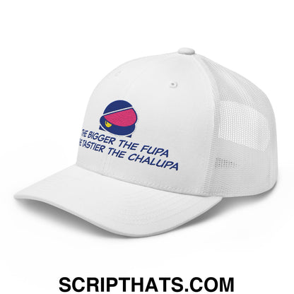 The Bigger the Fupa the Tastier the Chalupa Embroidered Mesh Trucker Hat Default Title