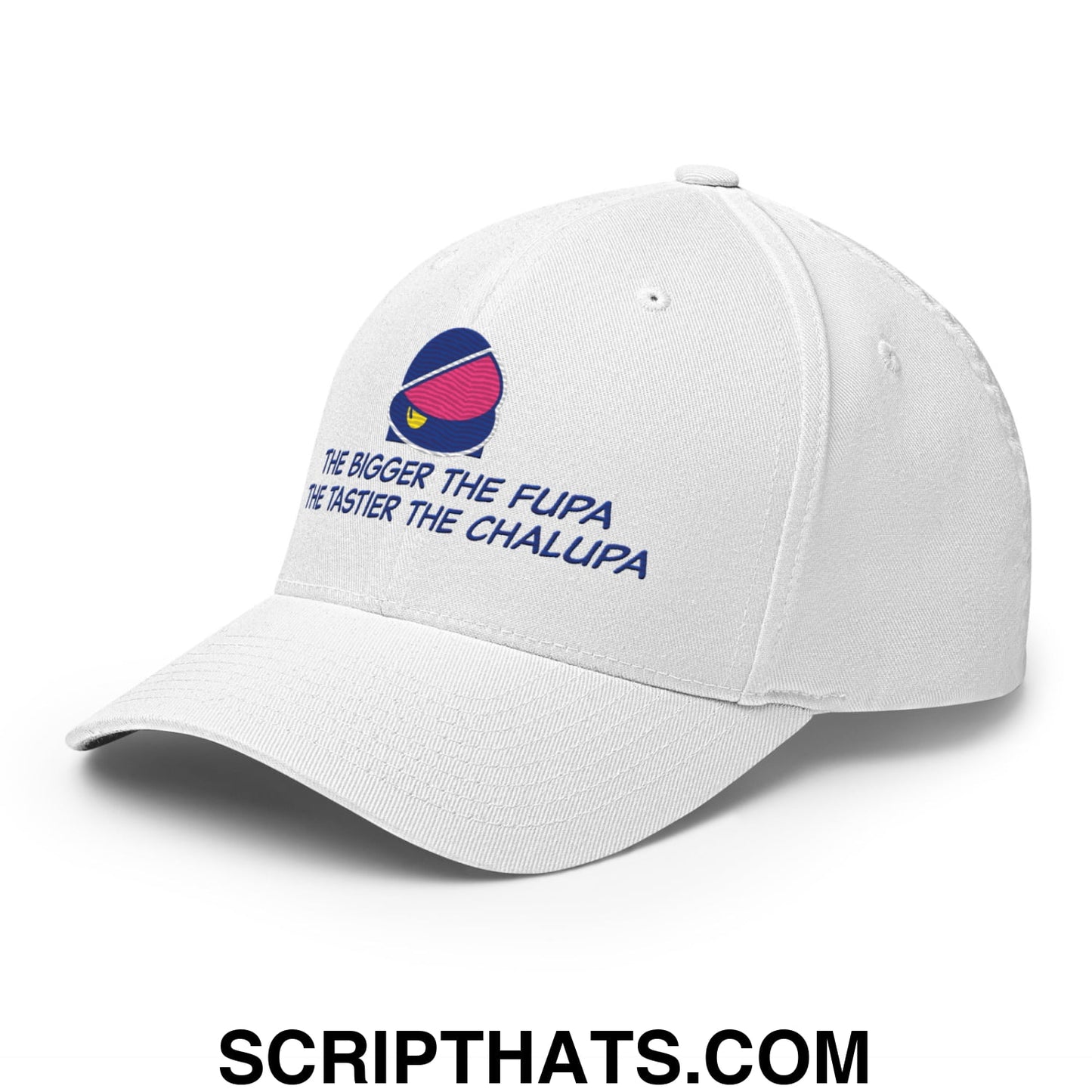 The Bigger the Fupa the Tastier the Chalupa Embroidered Stretch Fit Golf Hat