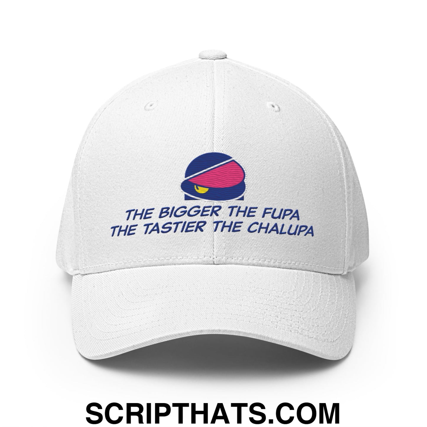 The Bigger the Fupa the Tastier the Chalupa Embroidered Stretch Fit Golf Hat