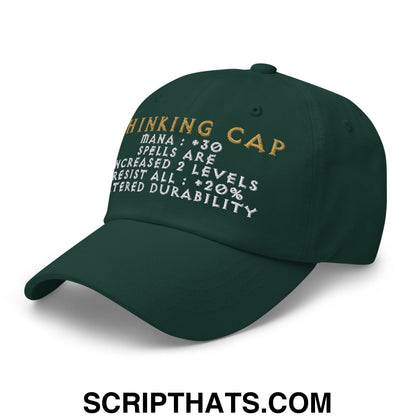 Thinking Cap Diablo Embroidered Unstructured Dad Hat Spruce