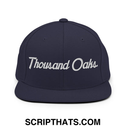 Thousand Oaks Script Snapback Hat Navy