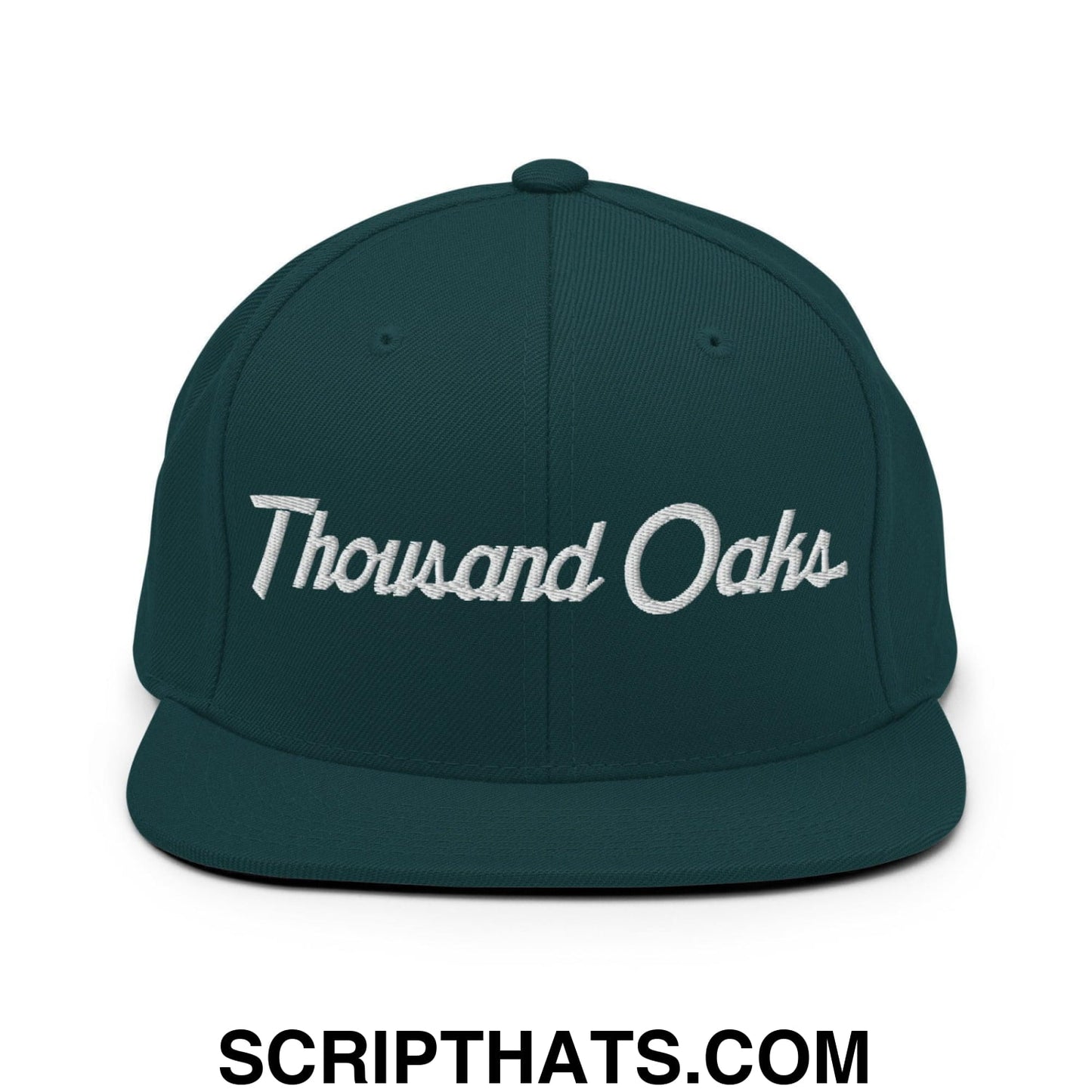Thousand Oaks Script Snapback Hat Spruce