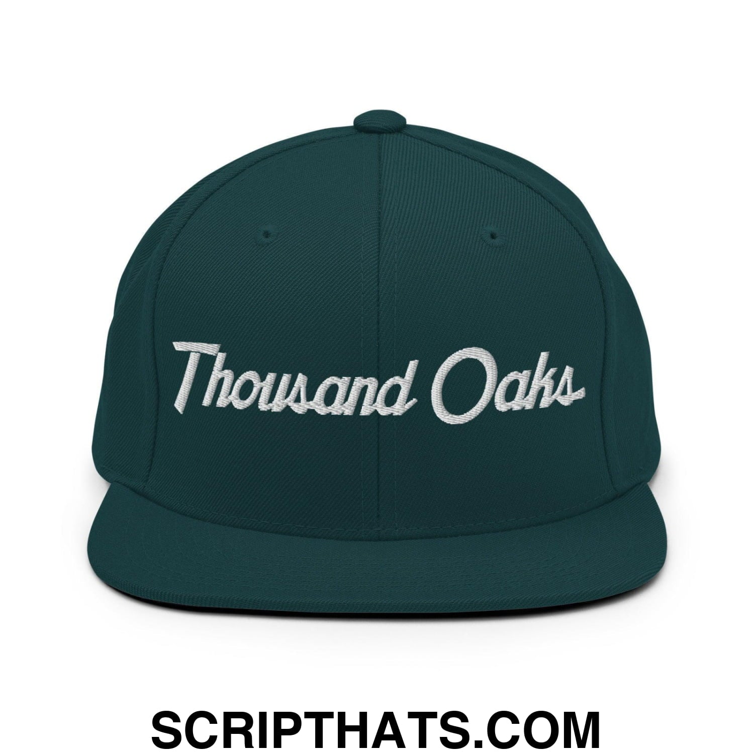 Thousand Oaks Script Snapback Hat Spruce