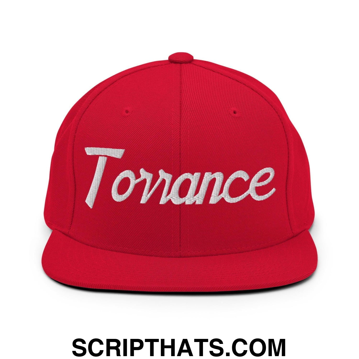 Torrance Script Snapback Hat Red