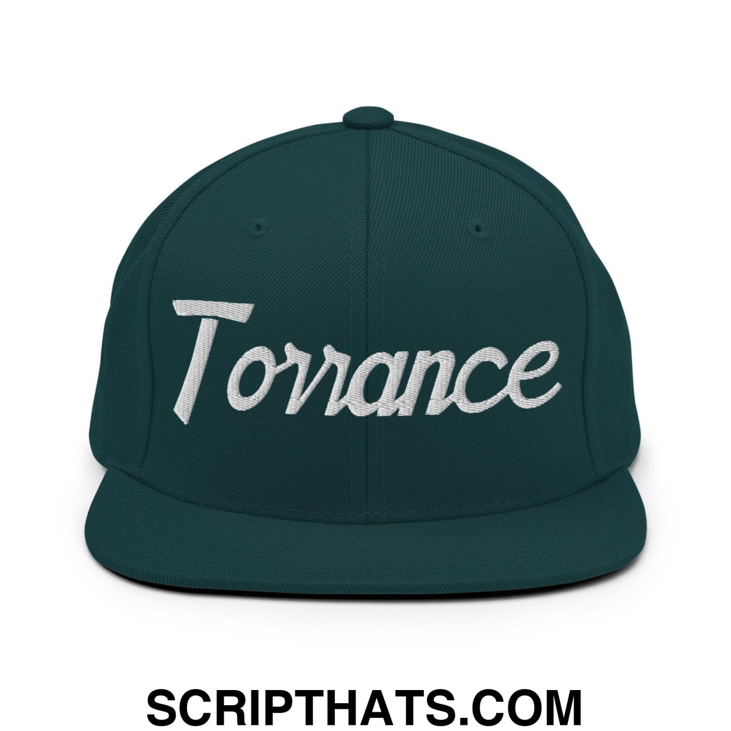 Torrance Script Snapback Hat Spruce
