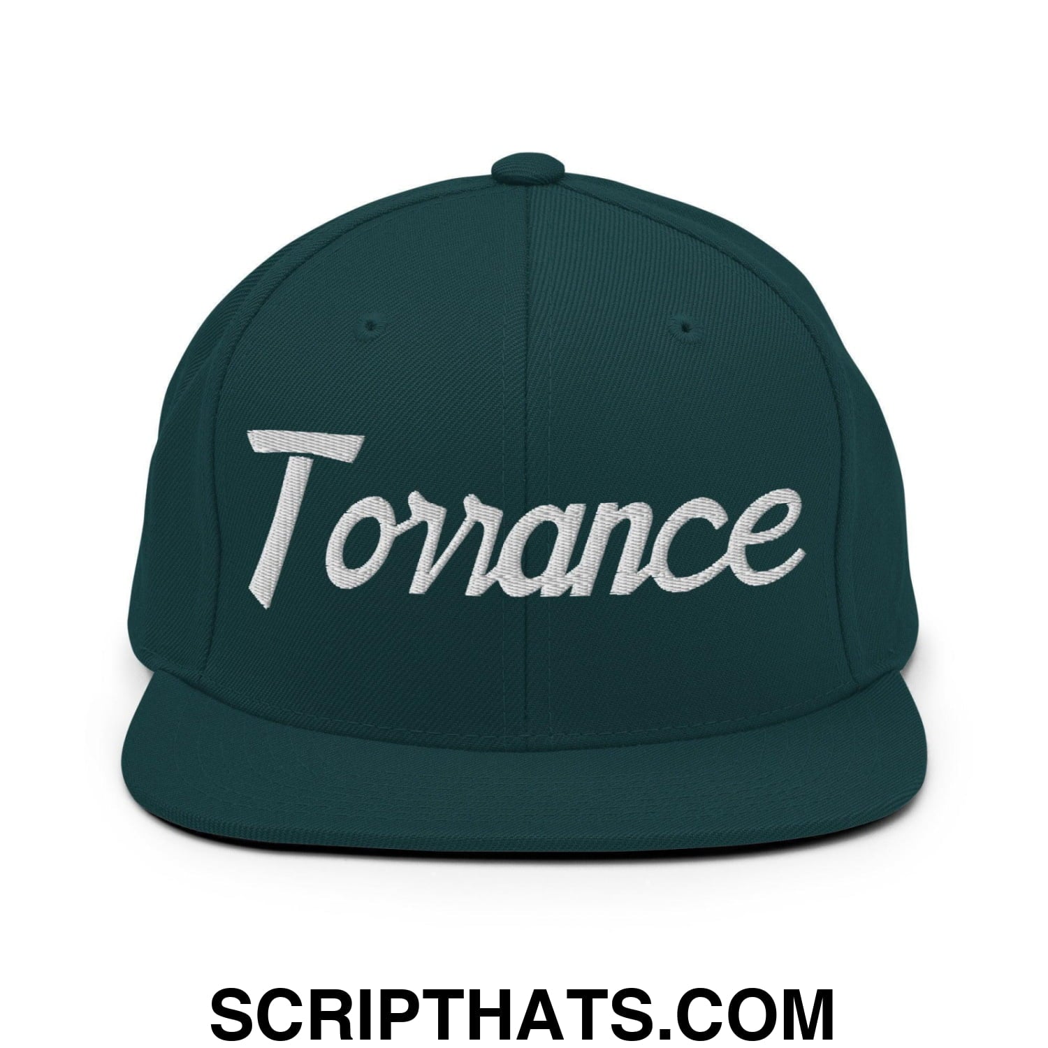 Torrance Script Snapback Hat Spruce