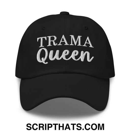 Trama Queen Embroidered Unstructured Dad Hat Black