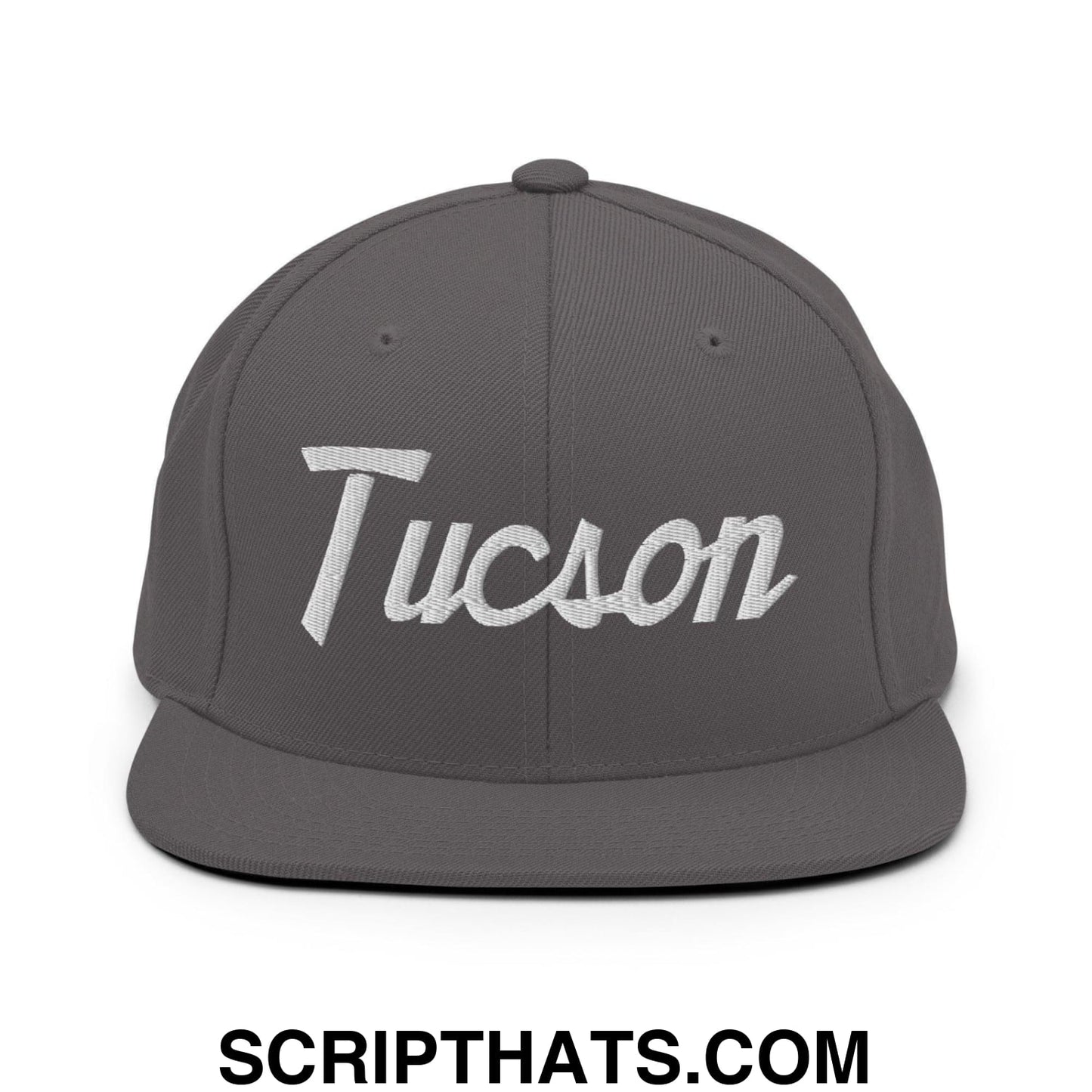 Tucson Script Snapback Hat Dark Grey