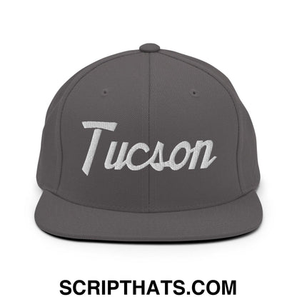 Tucson Script Snapback Hat Dark Grey