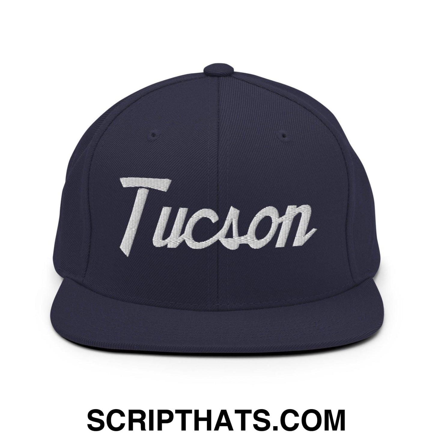 Tucson Script Snapback Hat Navy