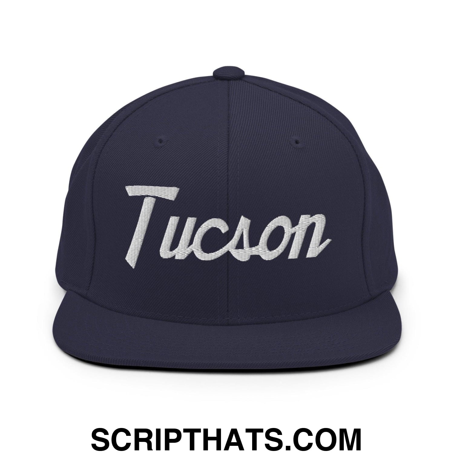 Tucson Script Snapback Hat Navy