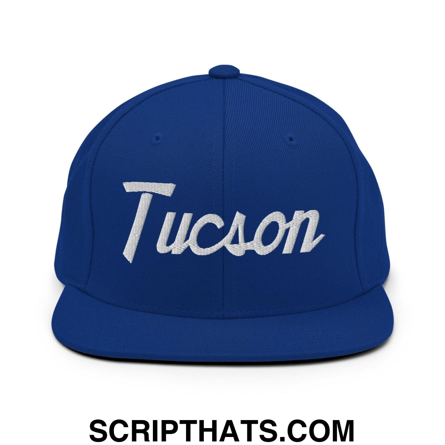 Tucson Script Snapback Hat Royal Blue
