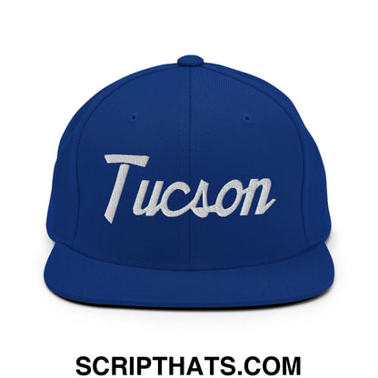 Tucson Script Snapback Hat Royal Blue