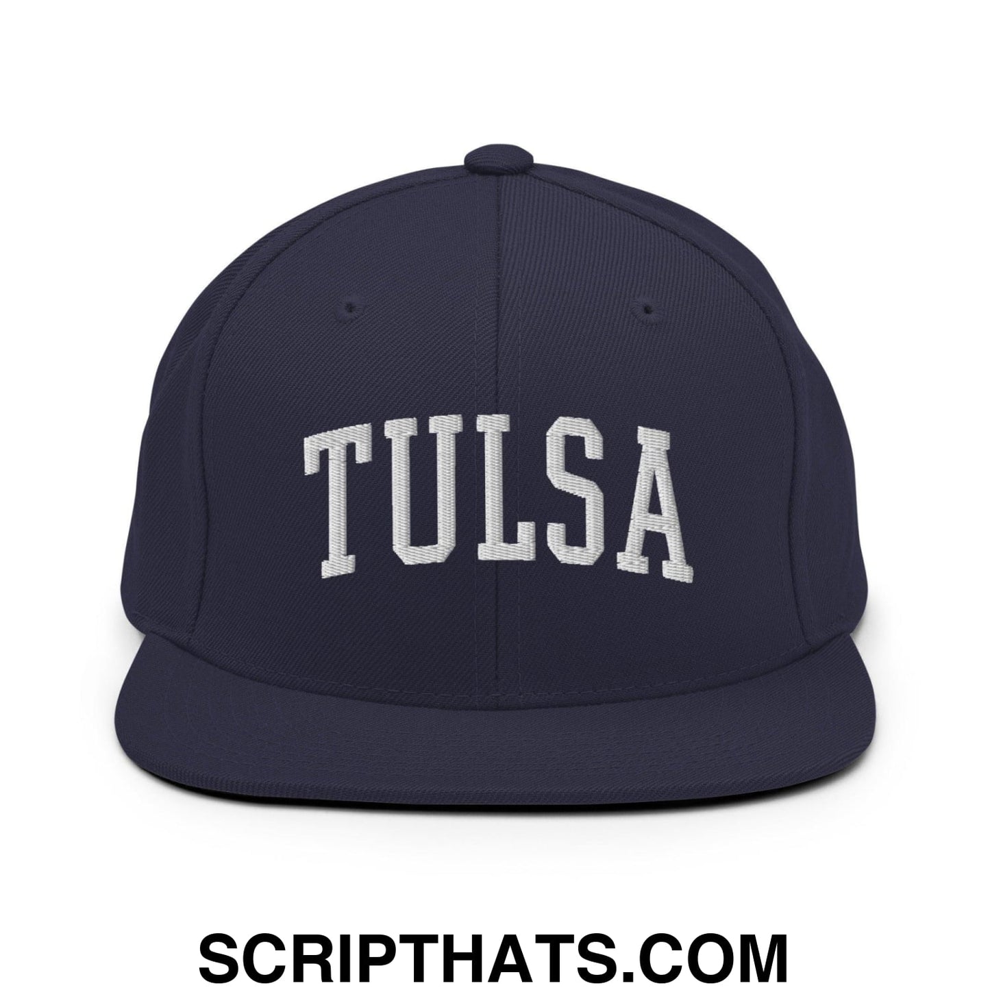 Tulsa II Varsity Letterman Block Snapback Hat Navy