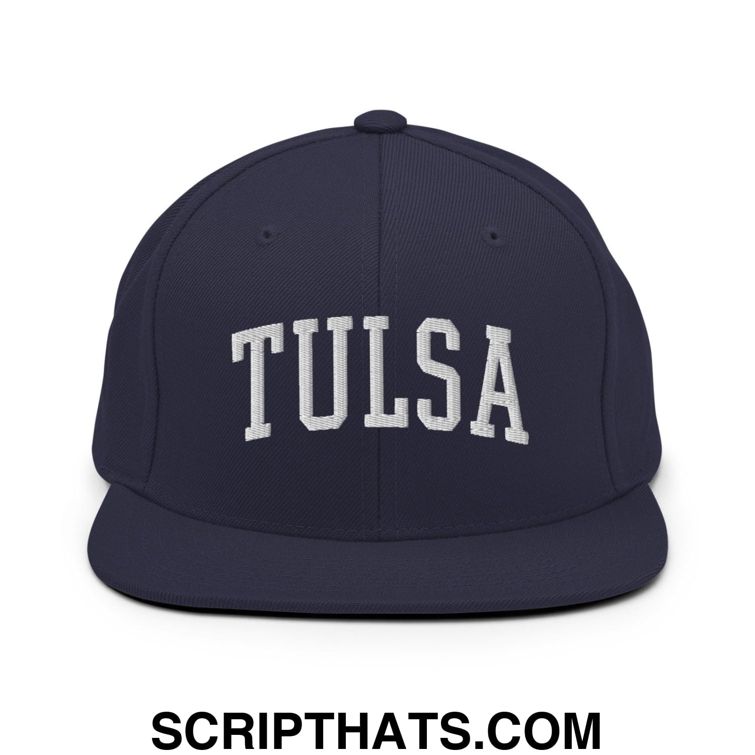 Tulsa II Varsity Letterman Block Snapback Hat Navy